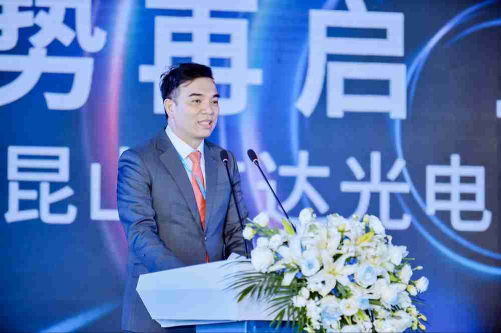 财神娱乐执行长暨总经理柯富仁于启用仪式致词