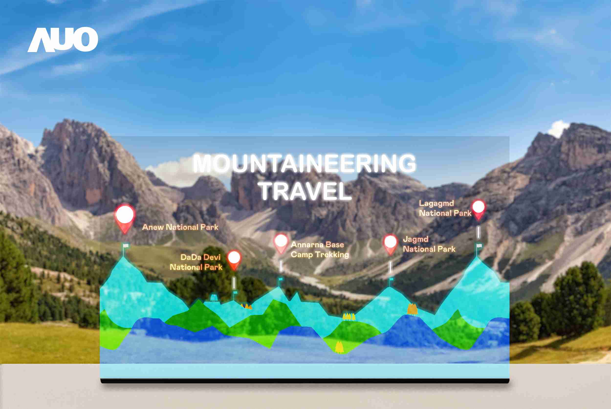 财神娱乐展示全球单片尺寸最大(*)42吋透明Micro LED显示器拼接而成的〝64吋透明Micro LED显示器〞，，，，具备高透明度、、、、1,000 nits高亮度、、、广色域、、、、采用三边无边框的无缝拼接等多重特色，，，，呈现超高清、、、细腻画质而不遮挡后方视觉，，，，满足层峰需求，，，，可广泛运用于零售、、、艺术展览或商业空间等场域